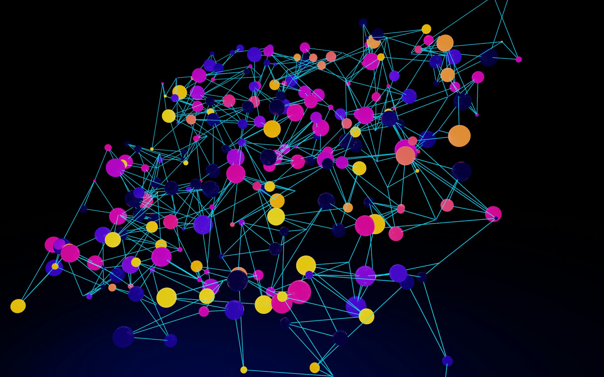an abstract image of a network of dots